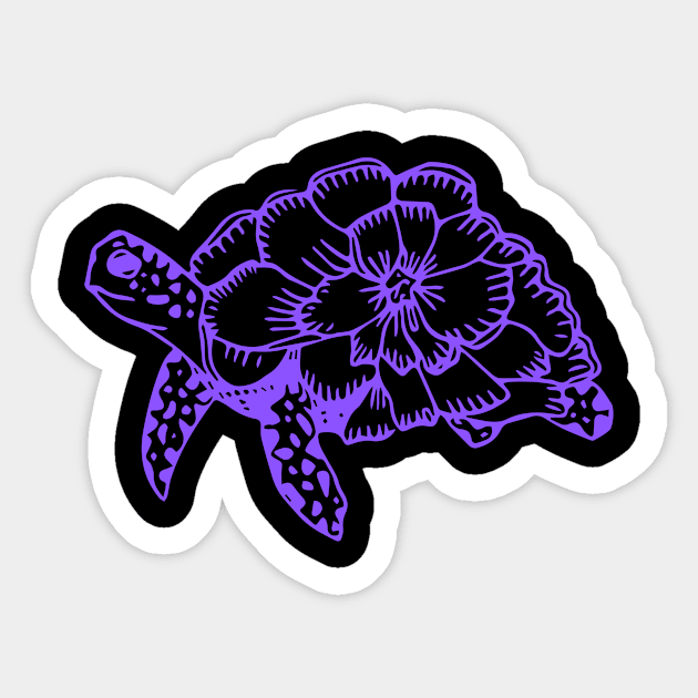 Motivational Inspirational Purple Turtle Cute Funny Gift Whale Sea Beach Summer Animals Love Cute Funny Gift Sarcastic Happy Fun Witty Good Positivity Relax Spiritual Depression Anxiety Gift Sticker by EpsilonEridani